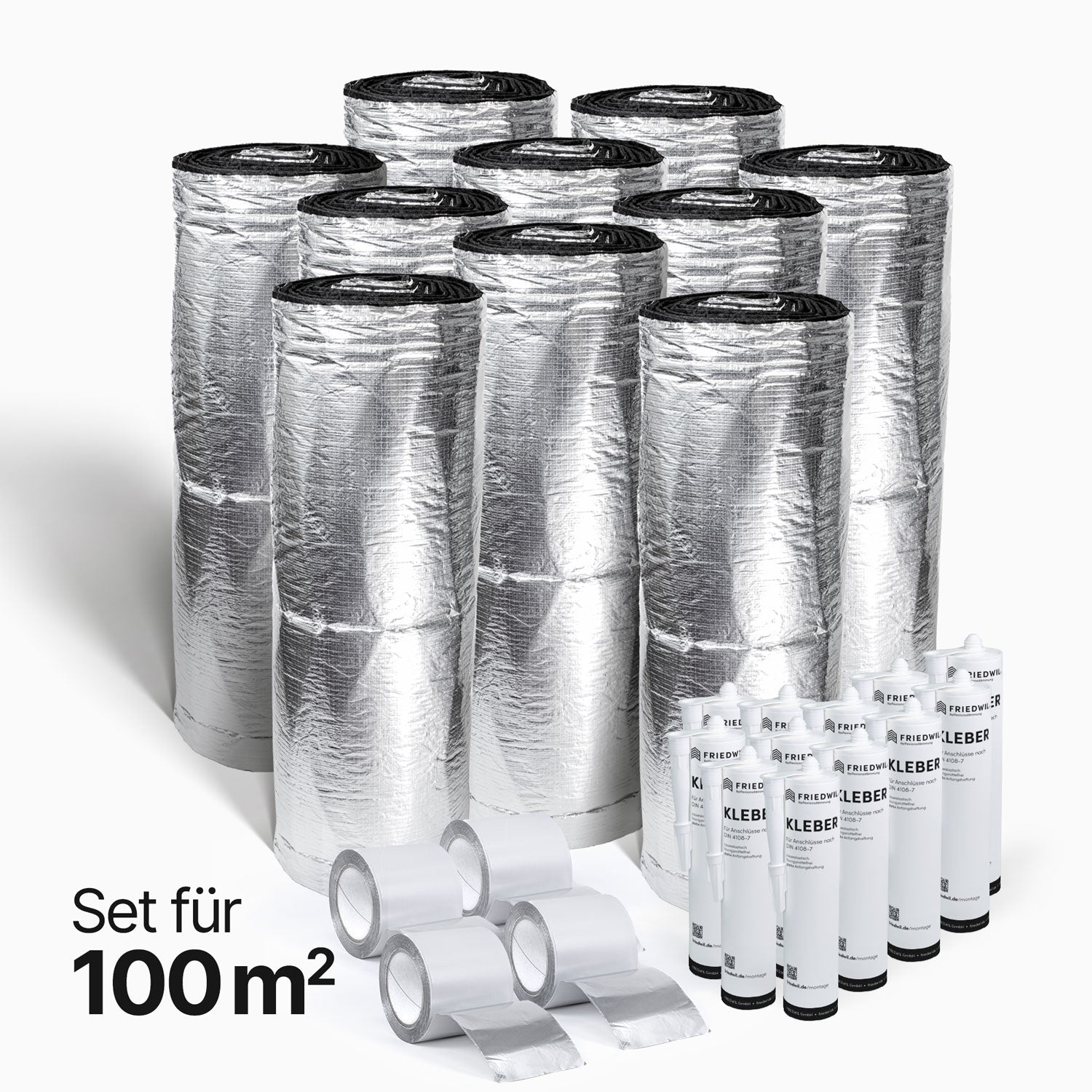 FX5 Flächenset 100 m² – Reflexionsdämmung inklusive Zubehör