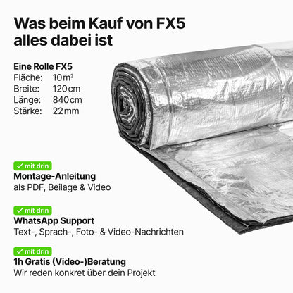 FX5: Untersparrendämmung inkl. Dampfbremse