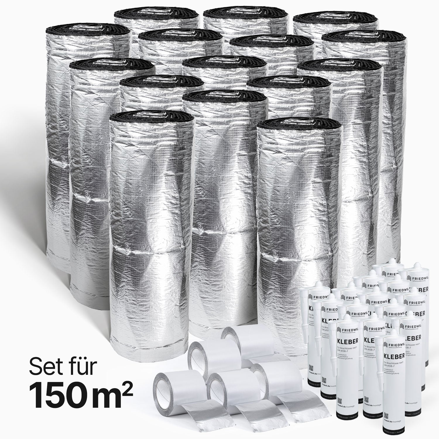 FX5 Flächenset 150 m² – Reflexionsdämmung inklusive Zubehör